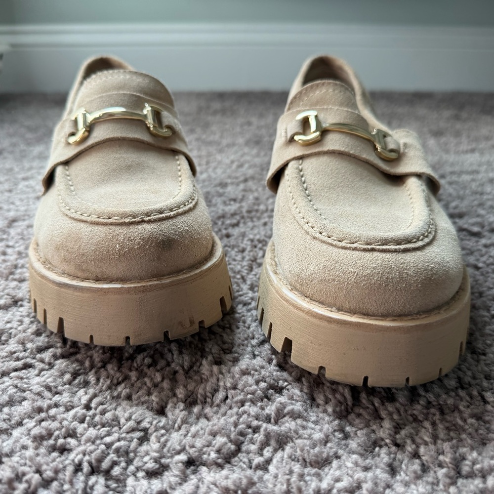 Steve Madden Lando Loafers Tan Suede size 11 - Picture 3 of 12